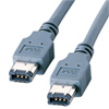 KE-9403 IEEE1394ケーブル(6pin-6pin・0.3m・ダークグレー) KE-9403 / IEEE1394ケーブル(6pin-6pin・0.3m・ダークグレー)