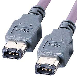 KE-941VA / IEEE1394ケーブル(6pin-6pin・バイオレット・1m)