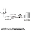 KM-A25-005 ヘッドホン+マイク用変換アダプタケーブル(3極メスx2→4極オス) KM-A25-005 / ヘッドホン+マイク用変換アダプタケーブル(3極メスx2→4極オス)