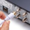 KM-AT26-100W / アンテナケーブル　極細 S2.5C-FB 片側L字　10m
