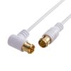KM-AT26-20W アンテナケーブル 極細 S2.5C-FB 片側L字 2m KM-AT26-20W / アンテナケーブル 極細 S2.5C-FB 片側L字 2m