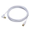 KM-AT26-50W / アンテナケーブル　極細 S2.5C-FB 片側L字　5m