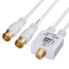 KM-AT27W-02W アンテナ分波器 出力ケーブル 0.2m KM-AT27W-02W / アンテナ分波器 出力ケーブル 0.2m