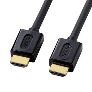 KM-HD20-10DBK / イーサネット対応ハイスピードHDMIケーブル(1m・ブラック)