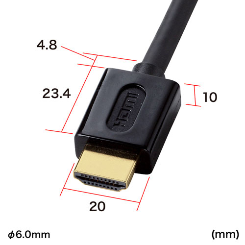 KM-HD20-20DBK / イーサネット対応ハイスピードHDMIケーブル（2m・ブラック）