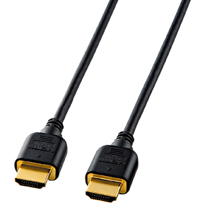 KM-HD20-10SL【極細HDMIケーブル（1m）】HDMI端子を持つ機器同士を接続