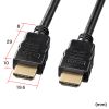 KM-HD20-10TK3 / イーサネット対応ハイスピードHDMIケーブル（ブラック・1m）