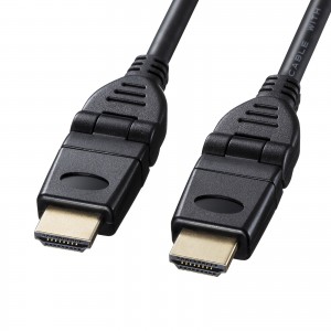 KM-HD20-3D30N / ハイスピードHDMIケーブル(3Dコネクタ)(ブラック・3m)