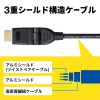 KM-HD20-3D10N ハイスピードHDMIケーブル(3Dコネクタ)(ブラック・1m) KM-HD20-3D10N / ハイスピードHDMIケーブル(3Dコネクタ)(ブラック・1m)