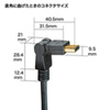 KM-HD20-3D15 / イーサネット対応ハイスピードHDMI 3Dケーブル（1.5m・ブラック）