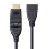KM-HD20-3DEN10N ハイスピードHDMI延長ケーブル(3Dコネクタ)(ブラック・1m) KM-HD20-3DEN10N / ハイスピードHDMI延長ケーブル(3Dコネクタ)(ブラック・1m)