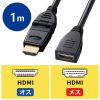 KM-HD20-3DEN10N ハイスピードHDMI延長ケーブル(3Dコネクタ)(ブラック・1m) KM-HD20-3DEN10N / ハイスピードHDMI延長ケーブル(3Dコネクタ)(ブラック・1m)