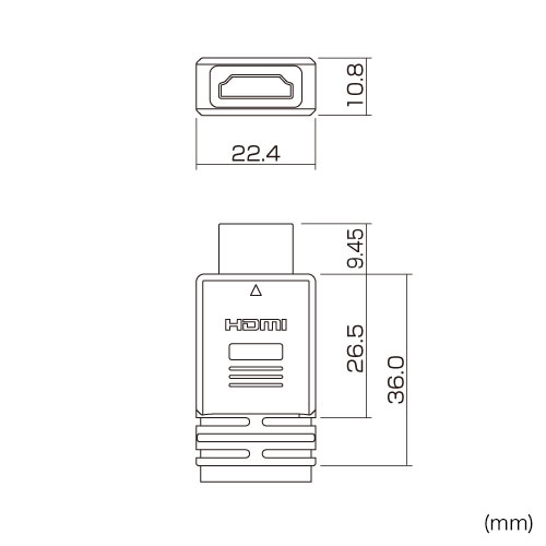 KM-HD20-100FK / フラットHDMIケーブル（10m・ブラック）