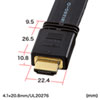 KM-HD20-100FK フラットHDMIケーブル(10m・ブラック) KM-HD20-100FK / フラットHDMIケーブル(10m・ブラック)