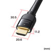 KM-HD20-P70 プレミアムHDMIケーブル(7m・ブラック) KM-HD20-P70 / プレミアムHDMIケーブル(7m・ブラック)