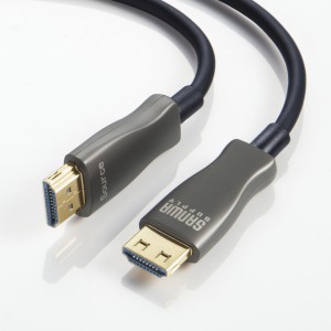 KM-HD20-PFB15L【抜け止め光ファイバHDMIケーブル（15m）】4K60Hzに