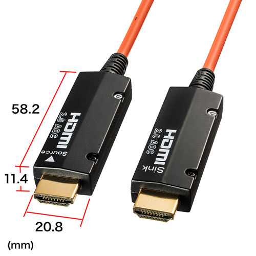 KM-HD20-PFB30 / HDMI2.0　光ファイバケーブル（30m）