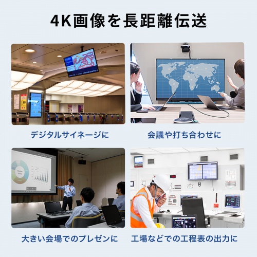 KM-HD20-PFB30L / 抜け止め光ファイバHDMIケーブル(30m)