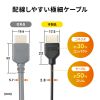 KM-HD20-SS10N / イーサネット対応ハイスピードHDMIケーブル 1m スリム＆スモール