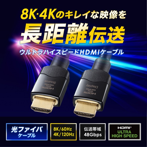 KM-HD20-UFB200 / 光ファイバウルトラハイスピードHDMIケーブル（20m）