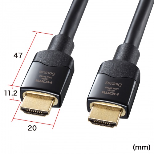 HDMIタイプAコネクタでさまざまな機器に対応