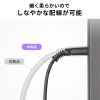 KM-HD20-US05 / UltraHighSpeed認証品スリムHDMIケーブル（0.5m）
