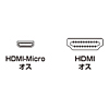 KM-HD23-15 / イーサネット対応ハイスピードHDMIマイクロケーブル（1.5m・ブラック）