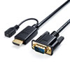 KM-HD24V30 HDMI-VGA変換ケーブル(ブラック・3m) KM-HD24V30 / HDMI-VGA変換ケーブル(ブラック・3m)