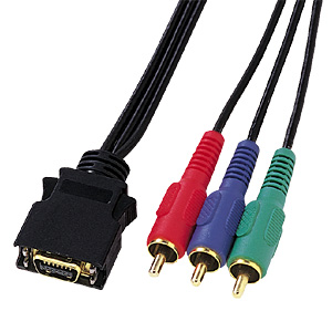 KM-V17-30 / D端子コンポーネントビデオケーブル（3m）