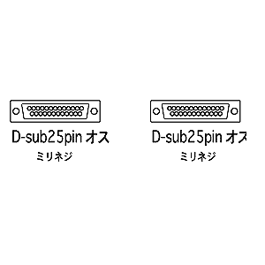 KRS-001K / RS-232Cケーブル（25pin/モデム・TA・切替器・3m）