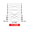 KRS-011-15N / RS-232Cケーブル（25pin・クロス・非同期通信・15m）