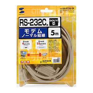 KRS-413XF-5K / RS-232Cケーブル（モデム・TA・周辺機器・5m）