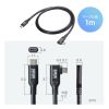 KU-10GCCP100L10 USB10GbpsType-Cケーブル(PD100W・映像出力対応・片側L型コネクタ・1m) KU-10GCCP100L10 / USB10GbpsType-Cケーブル(PD100W・映像出力対応・片側L型コネクタ・1m)