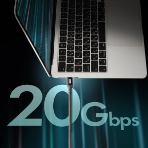 高速データ転送USB 20Gbps（USB4 Gen2×2）に対応した 高品質なType-Cケーブルを発売