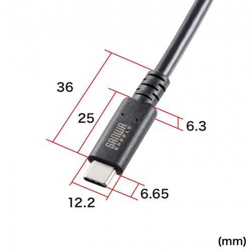 最大20Gbpsの超高速データ転送が可能なのに、サイズはとてもコンパクト。