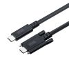 KU-20GCCPEDSL20 / 抜け止め防止Type-Cケーブル（シングルクリューロック・20Gbps・240W・2m）