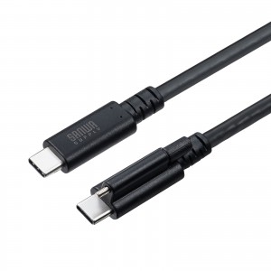 KU-20GCCPESSL20 / 抜け止め防止Type-Cケーブル（シングルクリューロック・20Gbps・240W・2m）