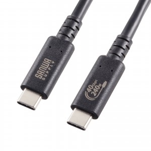 USB40Gbps（USB4 Gen3）Type-C ケーブル