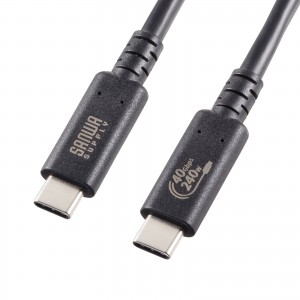 KU-40GCCPE10 / USB40Gbps(USB4 Gen3)Type-C ケーブル
