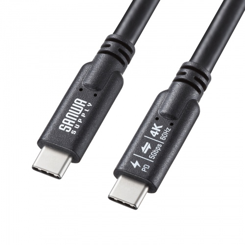 KU-5GCCP10030TK / USB5Gbps Type-Cケーブル（PD100W・映像出力対応・3m）