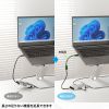 KU-5GCCP100EN01 / USB5Gbps Type-C延長ケーブル(PD100W・0.1m)
