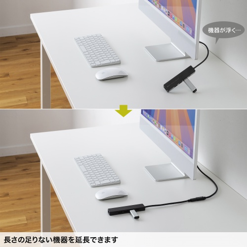 KU-5GCCP100EN05 / USB5Gbps Type-C延長ケーブル(PD100W・0.5m)