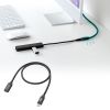 KU-5GCCP100EN05 / USB5Gbps Type-C延長ケーブル(PD100W・0.5m)
