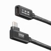 KU-5GCCP100ENL01 / USB5Gbps Type-C延長ケーブル（L型・PD100W・0.1m）