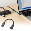 KU-5GCCP100ENL01 / USB5Gbps Type-C延長ケーブル（L型・PD100W・0.1m）