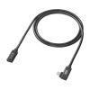 KU-5GCCP100ENL10 USB5Gbps Type-C延長ケーブル(L型・PD100W・1m) KU-5GCCP100ENL10 / USB5Gbps Type-C延長ケーブル(L型・PD100W・1m)