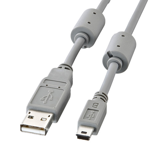 KU-AMB518【ミニUSBケーブル（1.8m）】USBポートを持つパソコンとミニ 