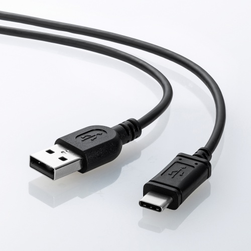 KU-CA10K / USB2.0 Type-C-Aケーブル（1m・ブラック）