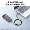 KU-CA05TK USB 2.0 Type-Cケーブル(C-A・ストレート・0.5m) KU-CA05TK / USB 2.0 Type-Cケーブル(C-A・ストレート・0.5m)