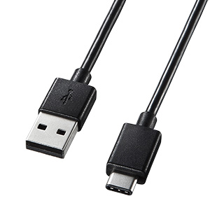 KU-CA20 / Type-C USB2.0標準ケーブル(2m・ブラック)